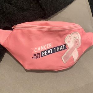 Breast cancer Fanny pack with earrings